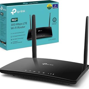TP-Link AC1200 4G+ Cat6 Wireless Dual Band Gigabit Router, 4G Network SIM Slot Unlocked, with MU-MIMO technology, Black