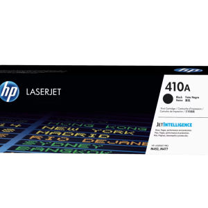 HP 410A Black Toner Cartridge | Works with HP Color LaserJet Pro M452 Series, HP Color LaserJet Pro MFP M377, M477 Series | CF410A